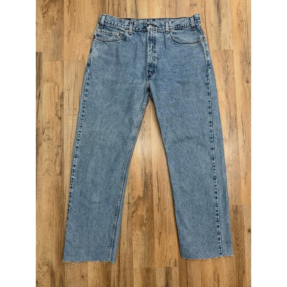 Levi's 505 Regular Fit‎ Straight Leg Jeans Medium Wash Men's 38x34